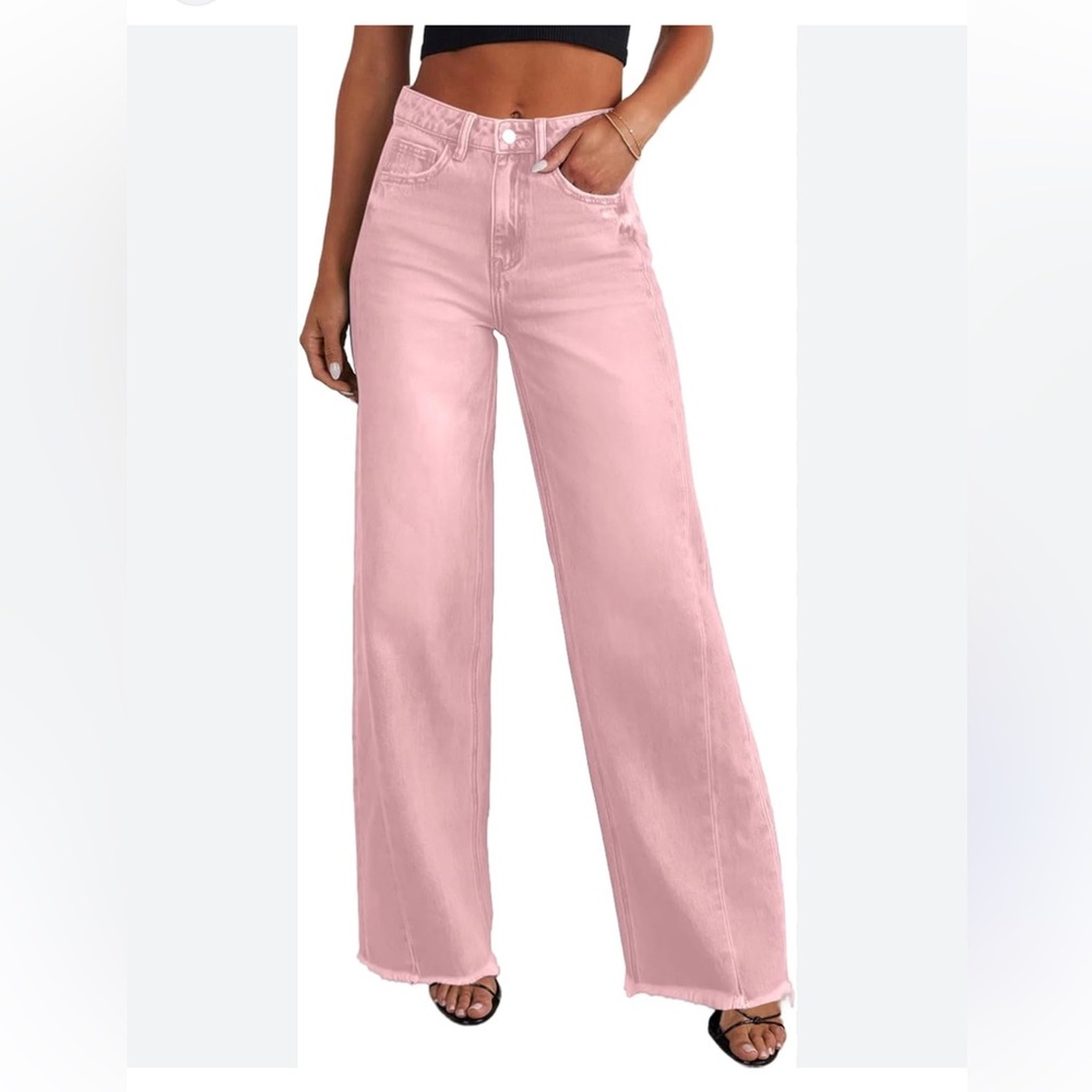 Sidefeel Womens Wide Leg
Jeans High Waisted Strechy... Size 4
